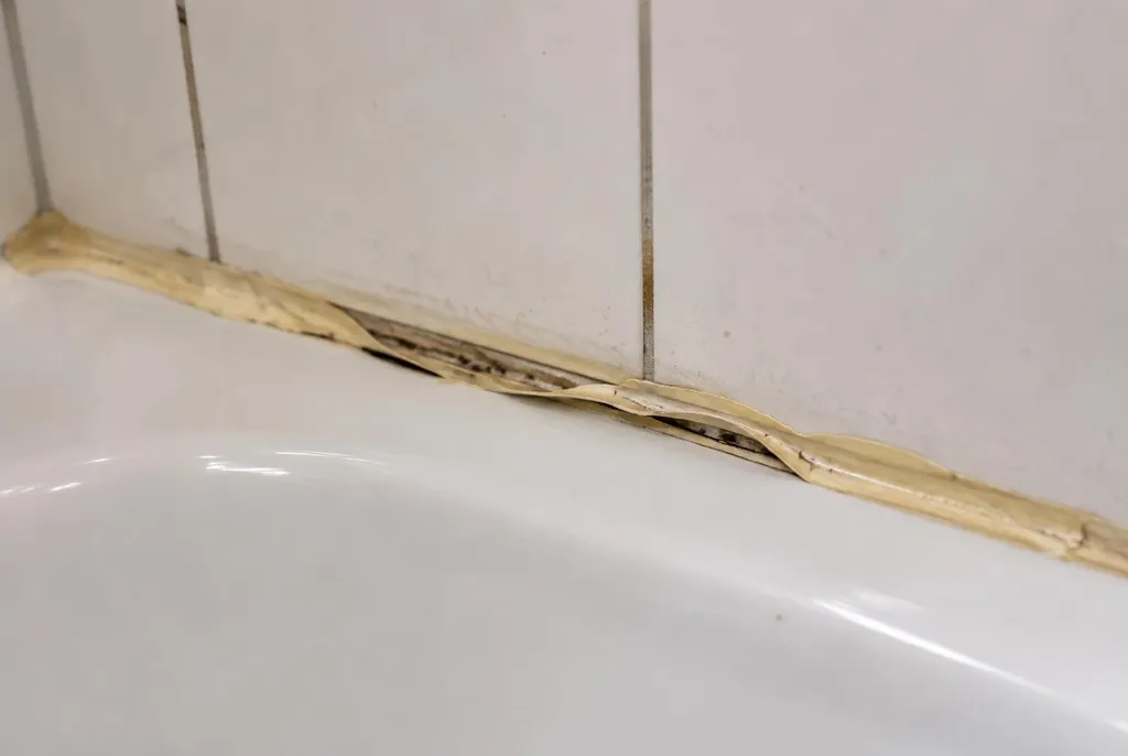 Kitbedrijf Den Haag – loslatende kit naast het bad
